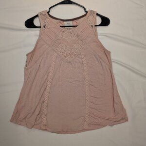 Knox rose pink blouse, sleeveless, medium
